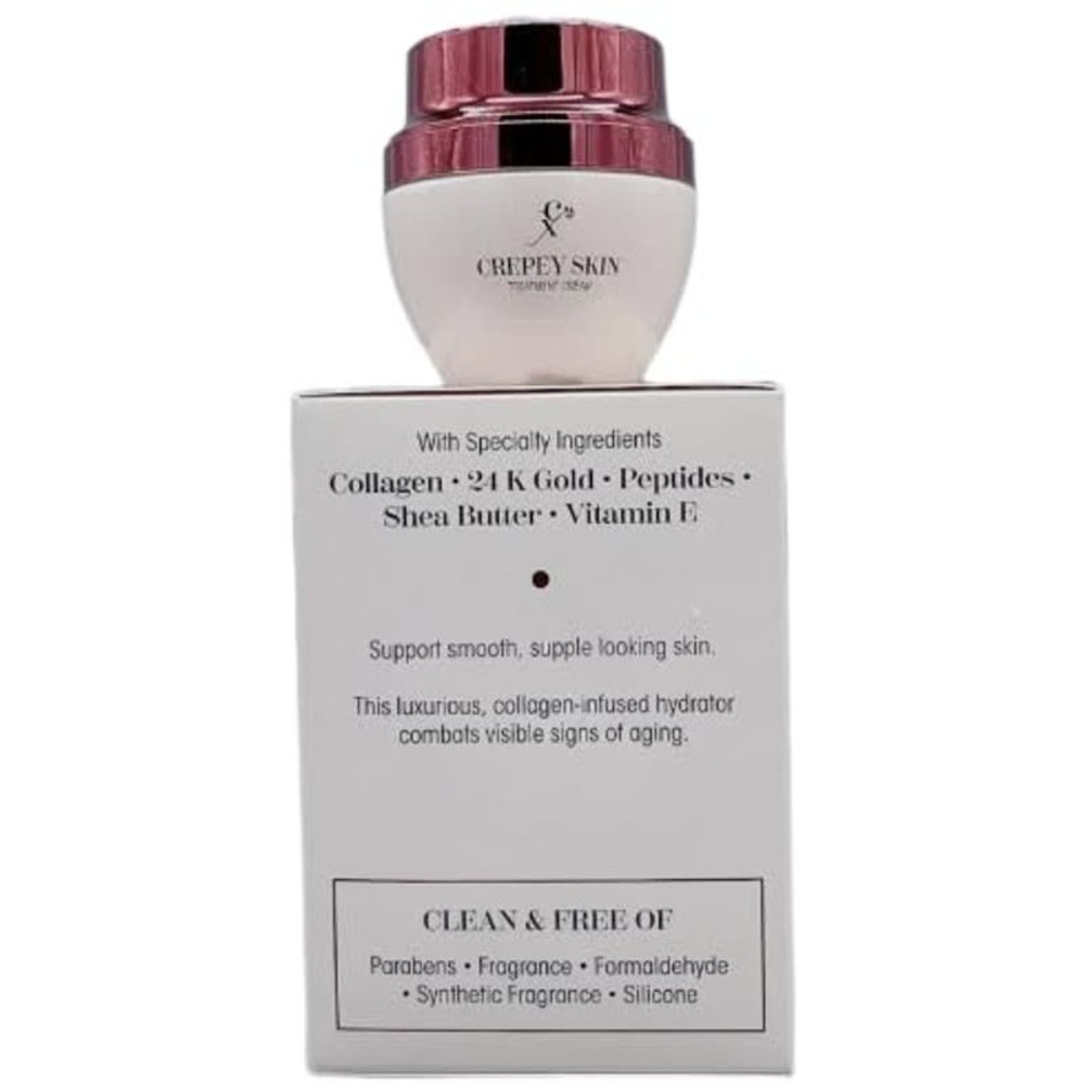NEW Crepey X Crepey Skin Treatment Cream ~Neck/Decollete/Face/Hands~ 1.7 fl oz - Picture 4 of 10